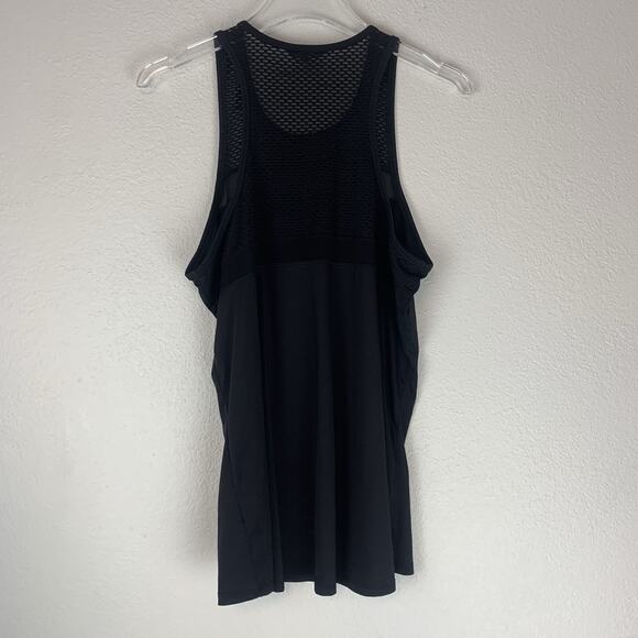 Bebe Sport Large Tank Top Racerback Black Spell‎ Out Athletic Ladies - Picture 3 of 8